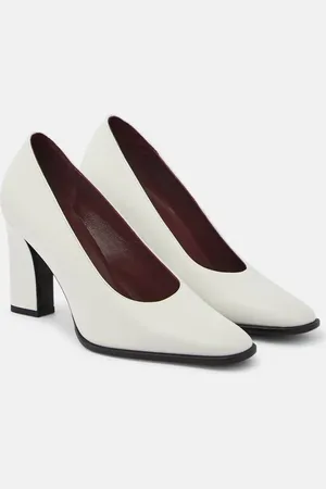 The Row Leather loafer pumps