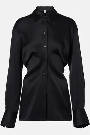 Totême Slouch satin shirt