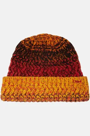 Chloé ChloÃ© Striped cashmere beanie