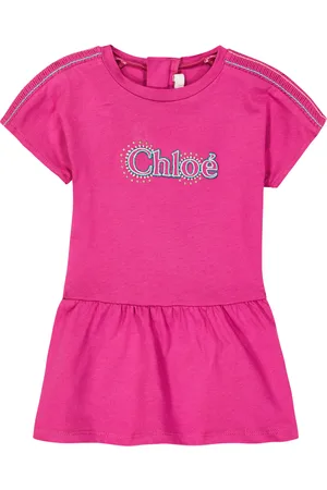 Chloé ChloÃ© Kids Baby logo cotton jersey dress