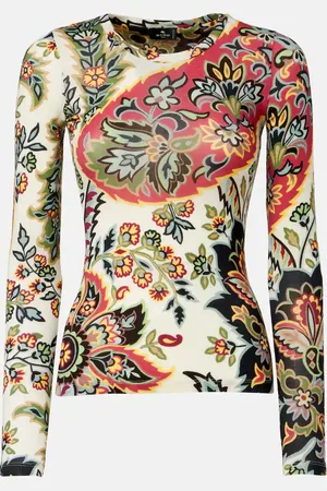 Etro Serafino printed wool-blend T-shirt