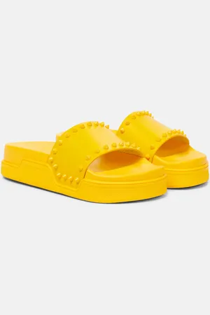 Christian Louboutin Pool Stud embellished slides