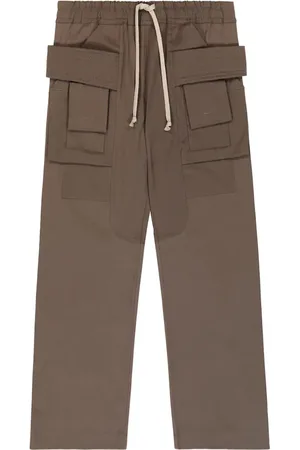 Rick Owens Wide-leg cotton cargo pants
