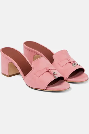 Loro Piana Summer Charms suede mules