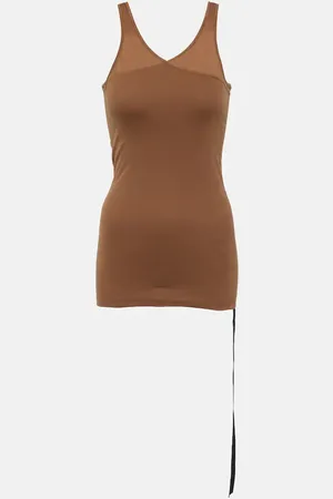 Rick Owens DRKSHDW Double Ziggy cotton tank top