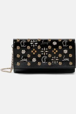 Christian Louboutin Paloma patent leather wallet on chain