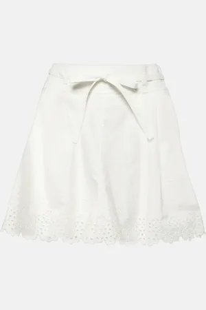 ULLA JOHNSON Sabine broderie anglaise cotton shorts