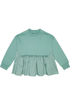Il gufo Flared cotton sweatshirt