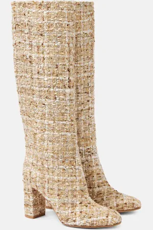 Gianvito Rossi BouclÃ© knee-high boots