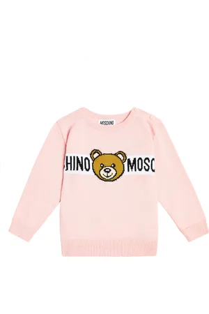 Moschino Baby Teddy Bear cotton jersey sweatshirt