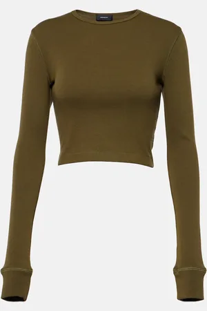 WARDROBE.NYC X Hailey Bieber jersey crop top