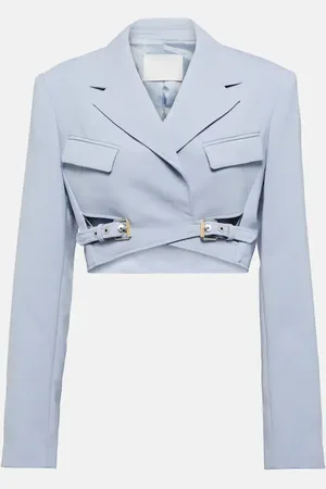 DION LEE Cropped wool-blend blazer