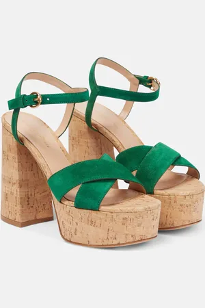 Gianvito Rossi Bebe suede platform sandals