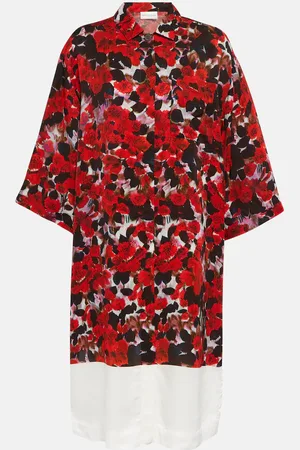 DRIES VAN NOTEN Floral shirt dress