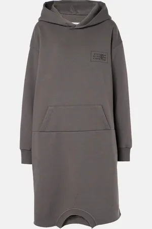 Maison Margiela Cotton-blend jersey sweater dress