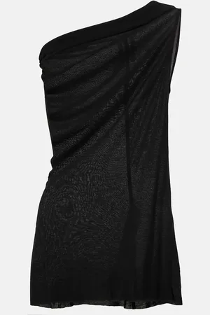 Rick Owens Athena one-shoulder jersey top
