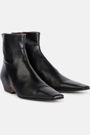 Khaite Marfa leather ankle boots