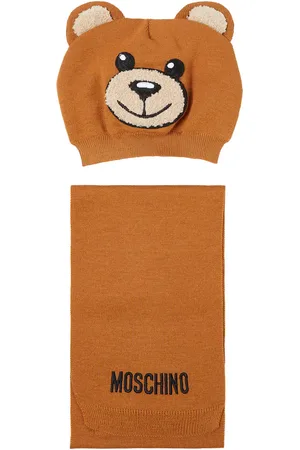 Moschino Logo beanie and scarf
