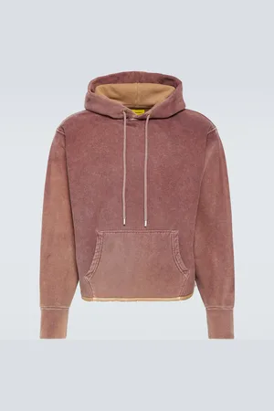 NotSoNormal Raw Edge cotton fleece hoodie