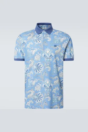 Etro Paisley piquÃ© cotton polo shirt