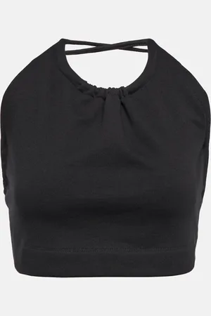 DRIES VAN NOTEN Halter-neck cotton top