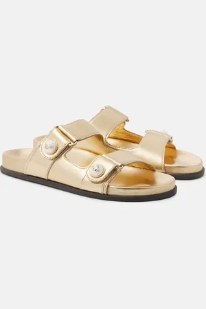 Jimmy Choo Fayence metallic leather sandals
