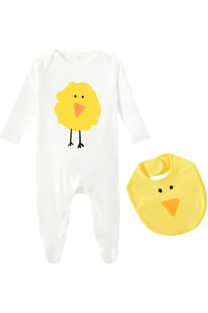 Stella McCartney Baby cotton jersey onesie and bib set