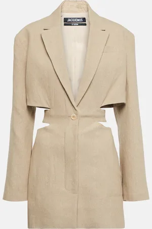 Jacquemus La Robe Bari cutout linen minidress