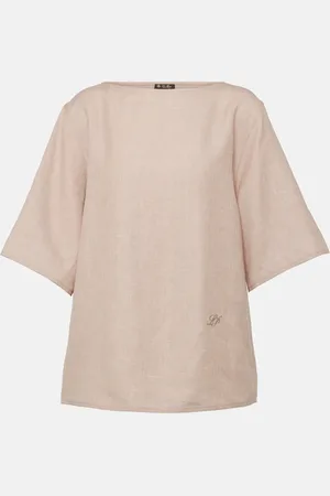 Loro Piana Linen and wool-blend top
