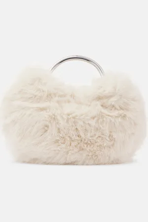 Staud Romeo faux fur tote bag