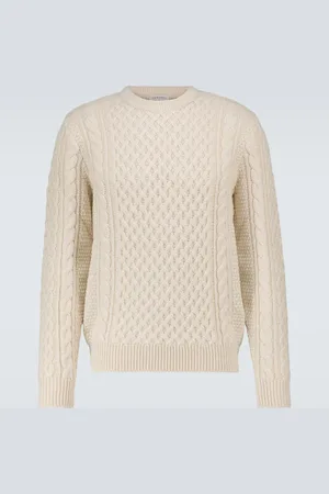 Sunspel Cable-knit wool sweater