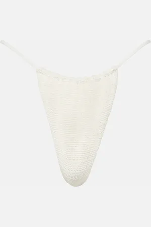 FAITHFULL THE BRAND Brita cotton-blend crochet bikini bottoms
