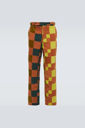 BODE Patchwork corduroy pants