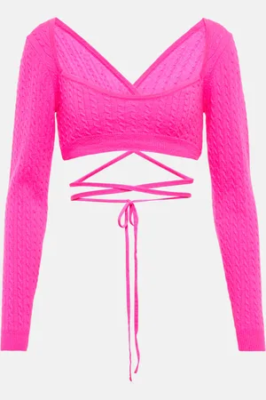 Patou Cropped wool and cashmere sweater