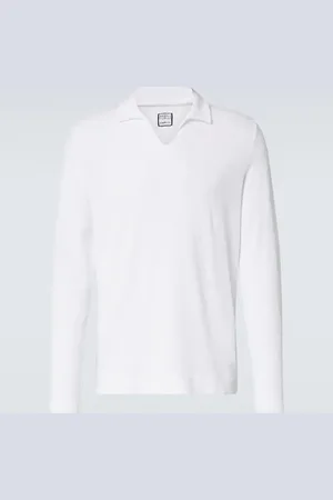 FEDELI Cotton terry polo shirt