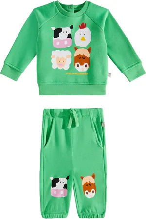 Stella McCartney Baby cotton sweatshirt and sweatpants set