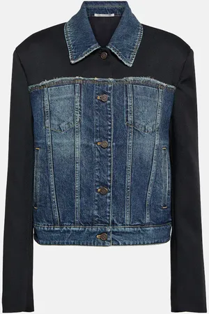 Stella McCartney Twill-paneled denim jacket
