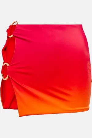 Louisa Ballou Double Ring printed miniskirt