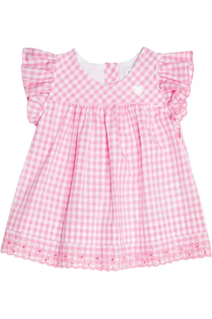 MONNALISA Baby gingham cotton dress