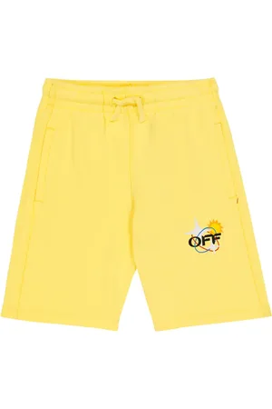 OFF-WHITE Printed cotton jersey shorts