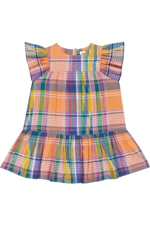 Molo Baby Carolle checked cotton dress
