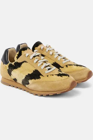 Le Monde Beryl Le Monde BÃ©ryl Slim Runner velvet and suede sneakers