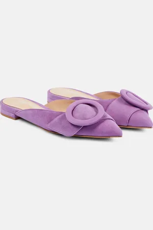Gianvito Rossi Suede ballet flats