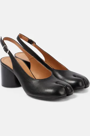 Maison Margiela Tabi leather slingback pumps