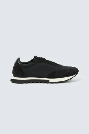 The Row Owen Runner suede-trimmed sneakers