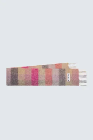 Acne Studios Checked wool-blend scarf