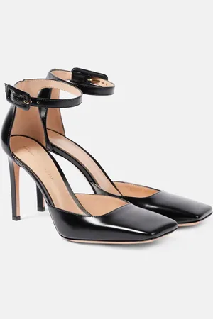 Gianvito Rossi 95 polished leather slingback pumps