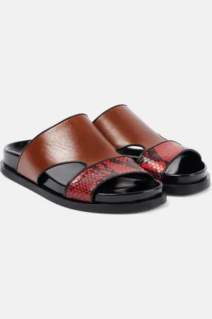 DRIES VAN NOTEN Leather slides