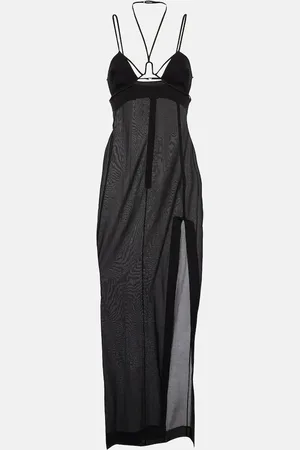Nensi Dojaka Cutout halterneck cotton gown