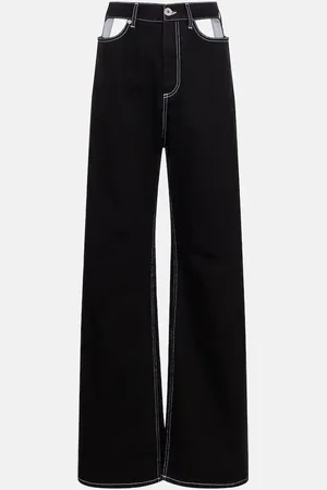 Maison Margiela Cutout high-rise wide-leg jeans